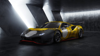 Yellow black sportscar darkroom side - sports car free wallpaper