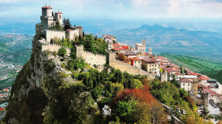 Castle valley mountains trees bridge - el greco free wallpaper