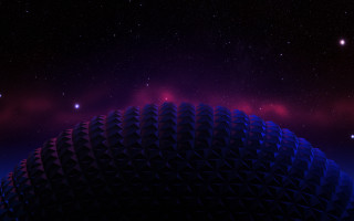 Dome building night sky stars - a dome free wallpaper