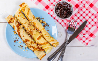 Food plate fork knife table - bálint kiss free wallpaper