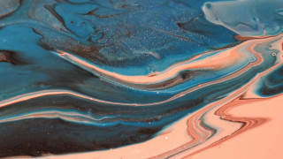 Blue white liquid swirl abstract - liquid free wallpaper