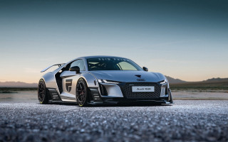 Silver sports car gravel road 2 - a gravel road free wallpaper