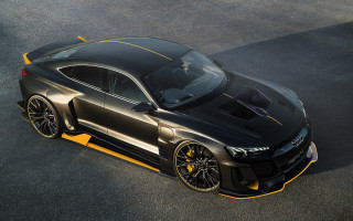 Black yellow striped car night - yellow stripe free wallpaper