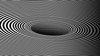 Black white tunnel blackhole spirals - a black hole free wallpaper