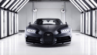 Black bugatti garage white walls 2 - matte free wallpaper