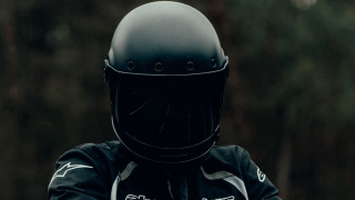 Helmet motorcycle forest portrait blurry - profile picture free wallpaper