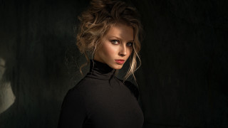 Woman black top bun arabesque - rpg portrait free wallpaper