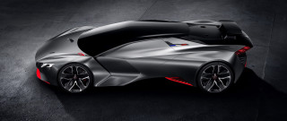 Silver sports car topview dark - a black floor free wallpaper