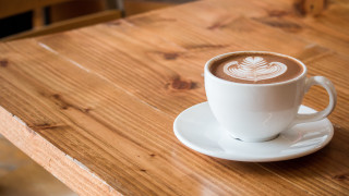 Coffee saucer wooden table leaf - a saucer free wallpaper