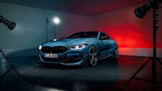 Blue bmw car dark room - private free wallpaper