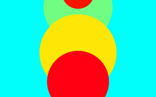 Traffic light red yellow blue - a red circle free wallpaper for desktop