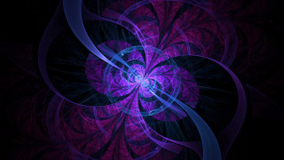 Purple blue abstract hologram fractals - fractal free wallpaper