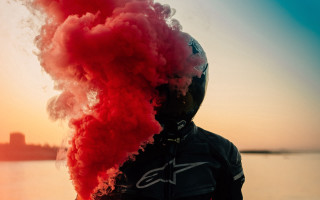 Black jacket red smoke water - filip hodas free wallpaper