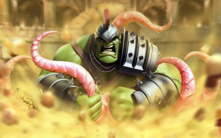 Cartoon gianthead helmet snake holding - arnold free wallpaper for desktop