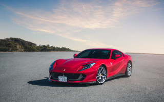 Red sports car road hill - japanese free wallpaper