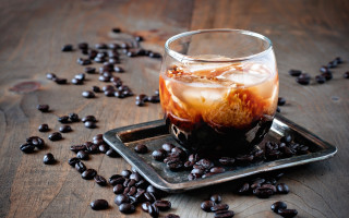 Iced coffee tray coffee beans - a tray free wallpaper