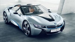 Silver blue bmw concept garage - a silver free wallpaper