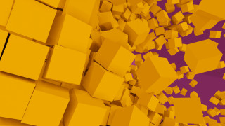 Yellow cubes purple halloween jackolantern - cube free wallpaper
