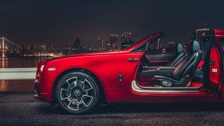 Red car open door city - its door open free wallpaper