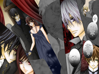 Anime couple red curtains room - a red curtain free wallpaper