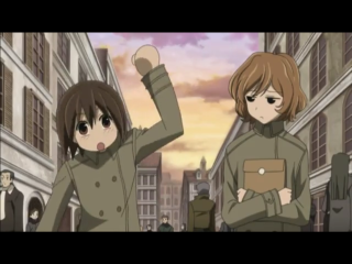 Two people street arms up - a laptop free wallpaper