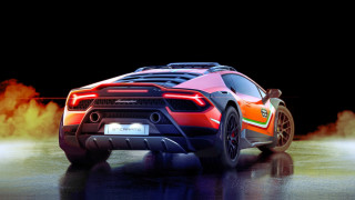 Sports car red green stripe - a sports car free wallpaper