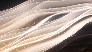 White cloth black background generative - volumetric free wallpaper