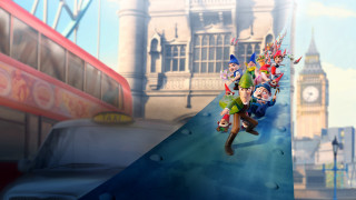 Elves bus clock tower magical - double free wallpaper