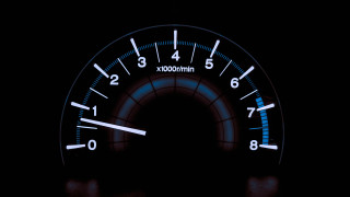 Speedometer dark blue light automatiste - motion blur free wallpaper