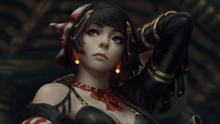 Fantasy woman costume headpieces mirror - stanley artgerm lau free wallpaper