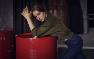 Anka zhuravleva barbizon style portrait - a barrel free wallpaper