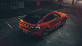 Red car parking lot building 11 - roof free wallpaper for desktop