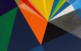 Colorful paper geometric abstract black - ellsworth kelly free wallpaper