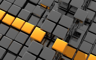 Large yellow gray square pattern - a pattern free wallpaper for desktop