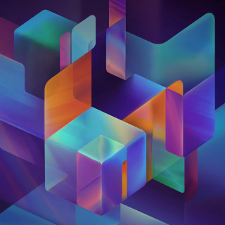 Colorful abstract background cubes lines - the middle of it free wallpaper for tablet