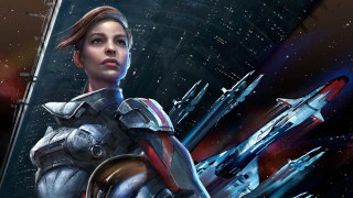 Futuristic suit woman rocket spacecraft - a futuristic suit holding free wallpaper for desktop