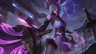 Purple akali sword shield glowing - a sword and a shield free wallpaper