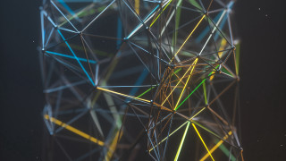 Large structure many lines black - a few star free wallpaper