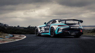 Blue sports car cloudy sky 9 - 4k uhd image free wallpaper