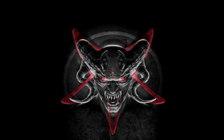 Demonic demon red eyes horns 4 - a red ring free wallpaper