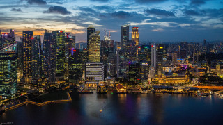 Tokyo cityscape night lights water - cityscape free wallpaper