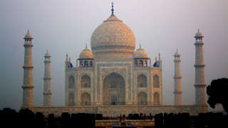 White dome towers fantasy cityscape - two tower free wallpaper