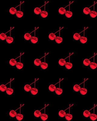 Black background red cherries red - cherryl fountain free wallpaper for mobile