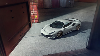 Silver sports car garage shipping - a red door free wallpaper