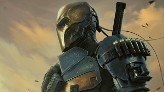 Man suit gun sky birds - overhead in the sky free wallpaper