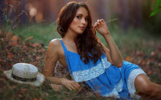 Woman grass hat fashion anna - anna hotchkis free wallpaper