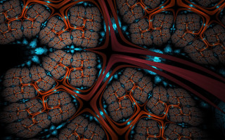 Brain blue light red line - a red line free wallpaper