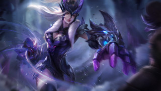 Woman sword demon armor fur - wing free wallpaper for desktop