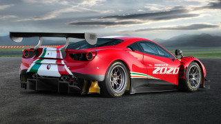 Red sports car green white - concept design free wallpaper