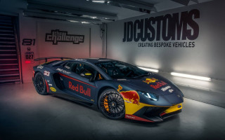 Red bull racing car garage - a red bull free wallpaper